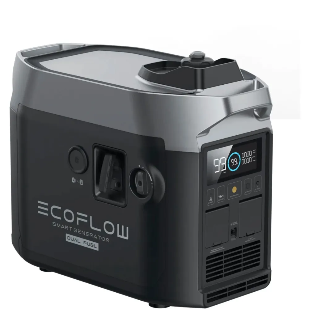 EcoFlow Connected Dual Fuel Generator – Kraftfuld og Alsidig Backup-strømløsning til Udendørs Brug
