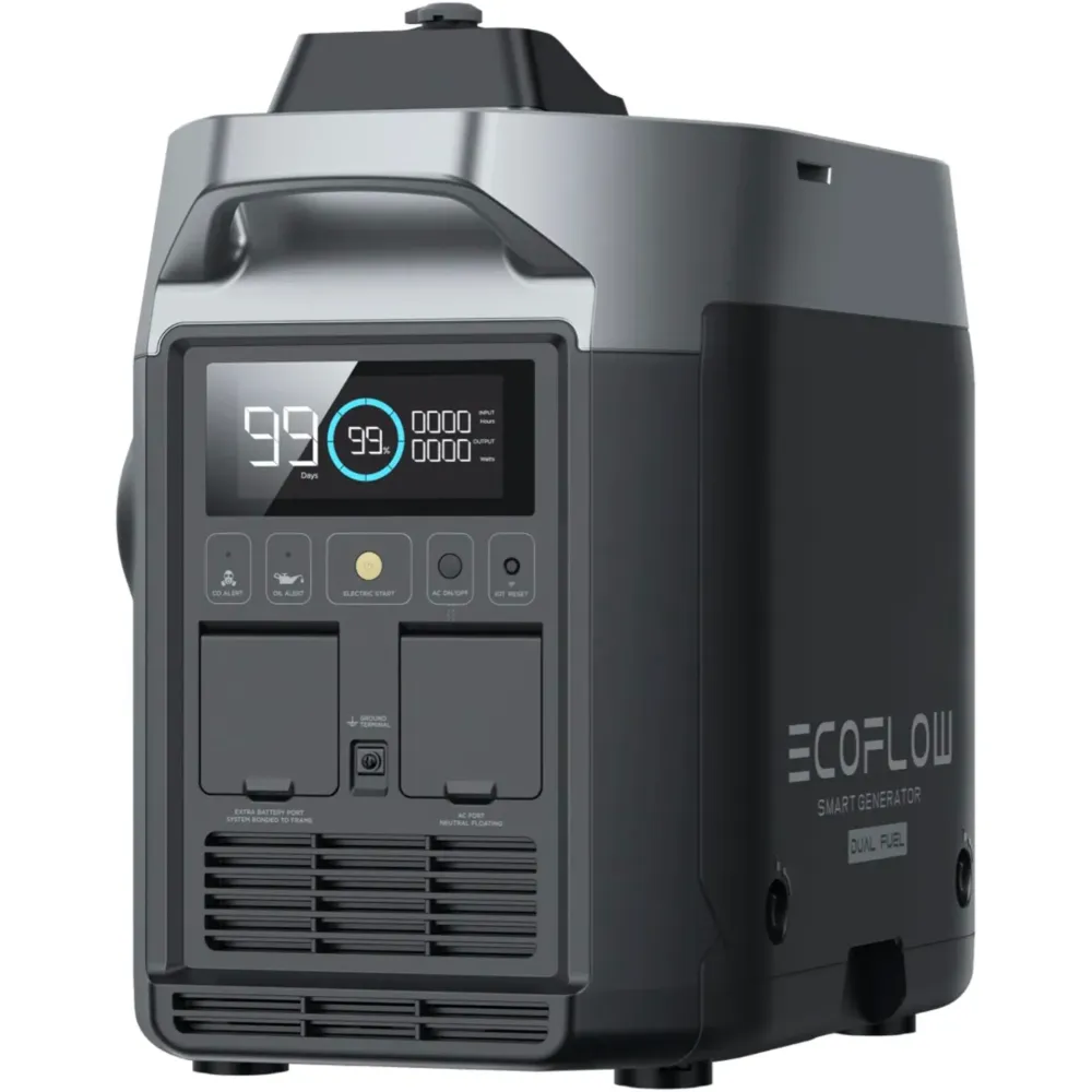 EcoFlow Connected Dual Fuel Generator – Kraftfuld og Alsidig Backup-strømløsning til Udendørs Brug