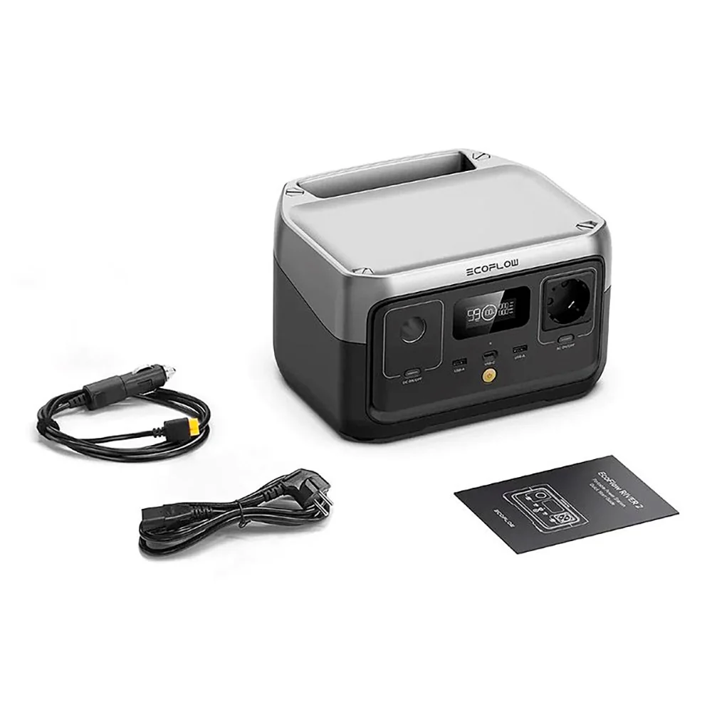 Ecoflow River 2 200W Power Station 256 Wh - Grå - (DEMO)