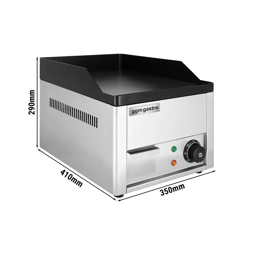 Elektrisk stegeplade - 2,2 kW - Glat