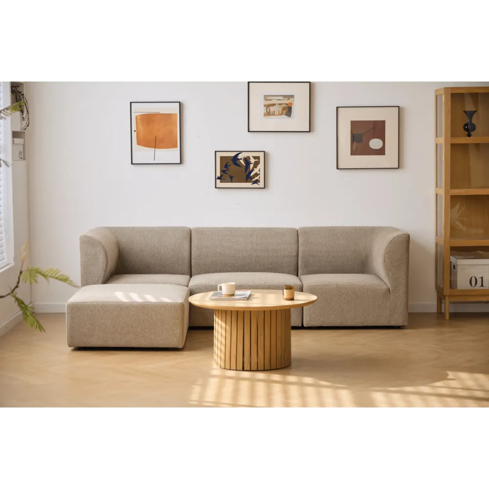 Emilia modulsofa i sand 2 moduler L: 158 X D: 79 X H: 72 cm