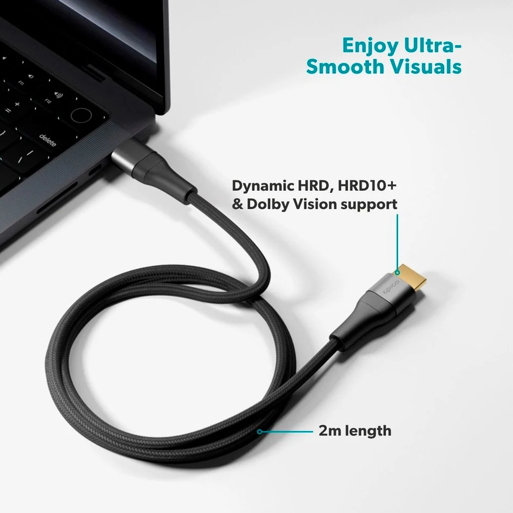 Epico UltraLink HDMI til HDMI Kabel - 2m - 8K / 60Hz - Space Grey