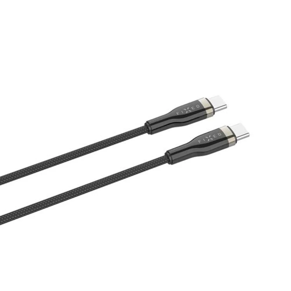 Fixed Metal USB-C til USB-C-PORT PD Kabel 100W - 2m - Sort