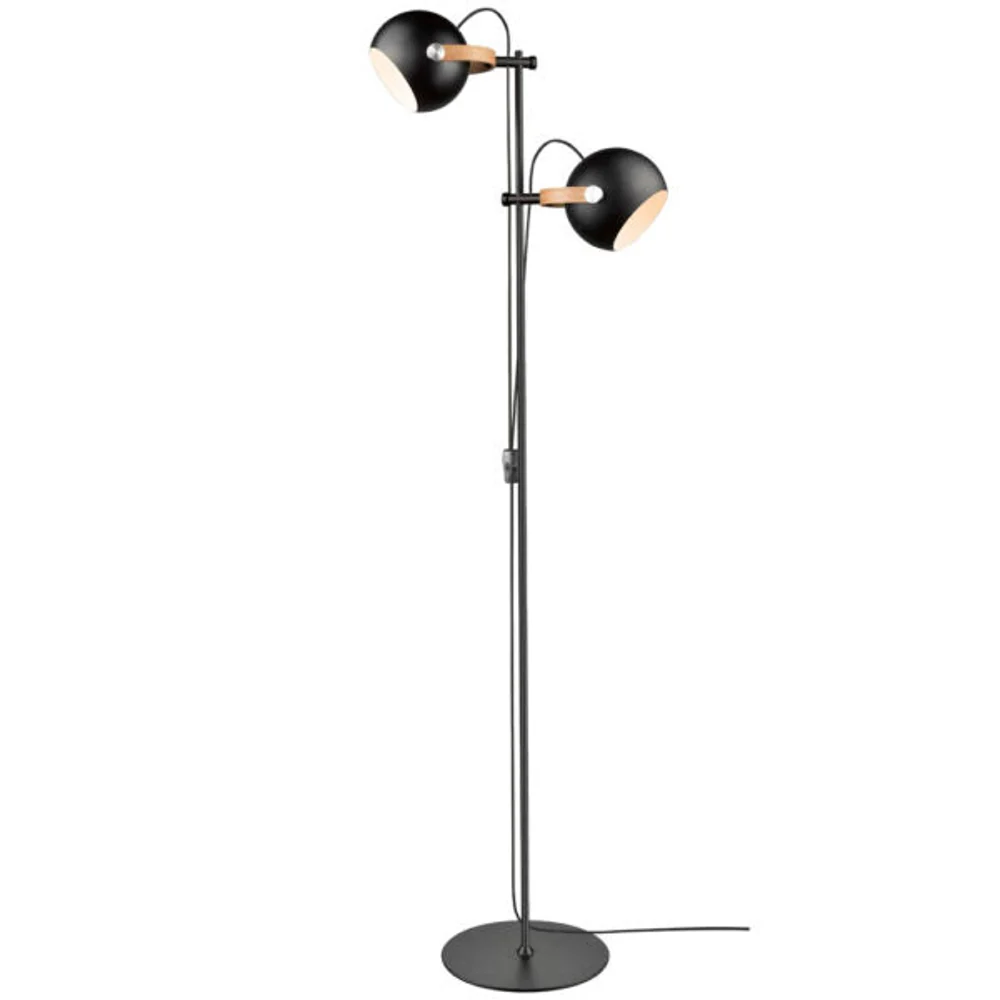 Flush Mount Dc gulvlampe 2l ø18 - black Gulvlampe Gulvlampe