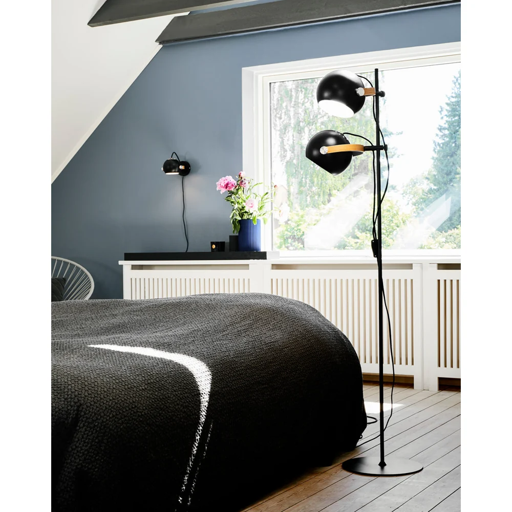 Flush Mount Dc gulvlampe 2l ø18 - black Gulvlampe Gulvlampe