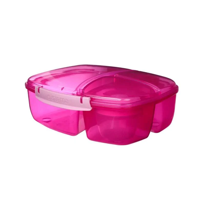 Flush Mount Sistema Madkasse - Tripple Split Lunch - 2L - Fuchsia
