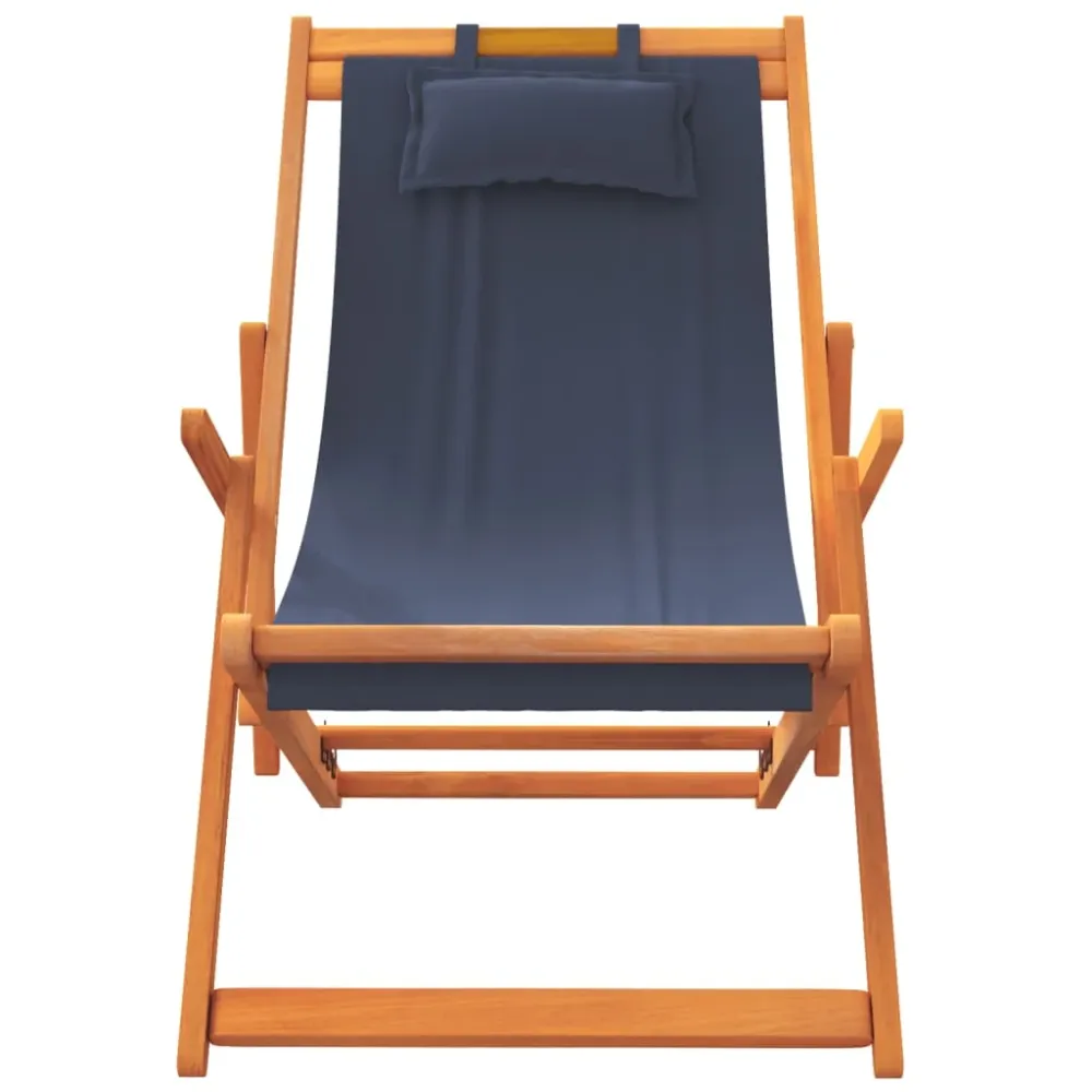 foldbare strandstole 2 stk. stof blå 2-Year Waterproof Warranty