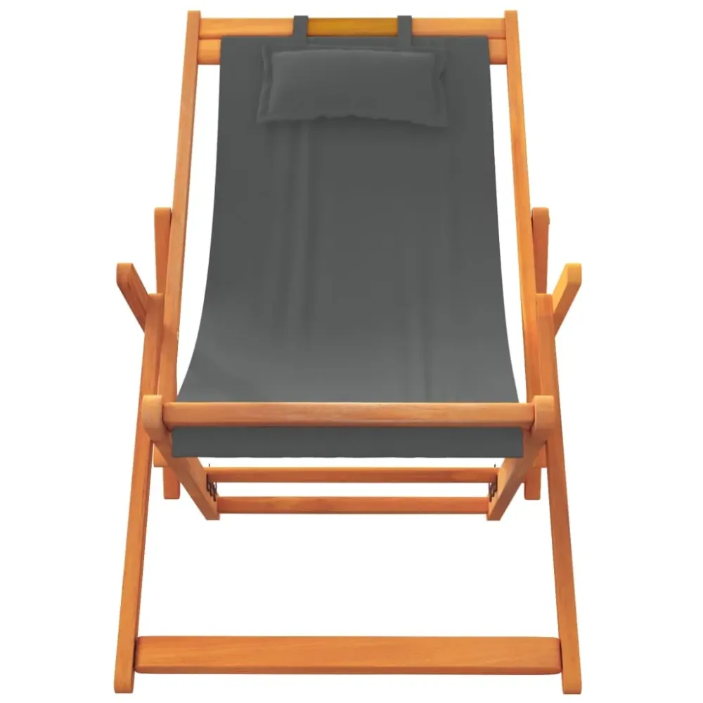 foldbare strandstole 2 stk. stof grå Fishing Kayaks