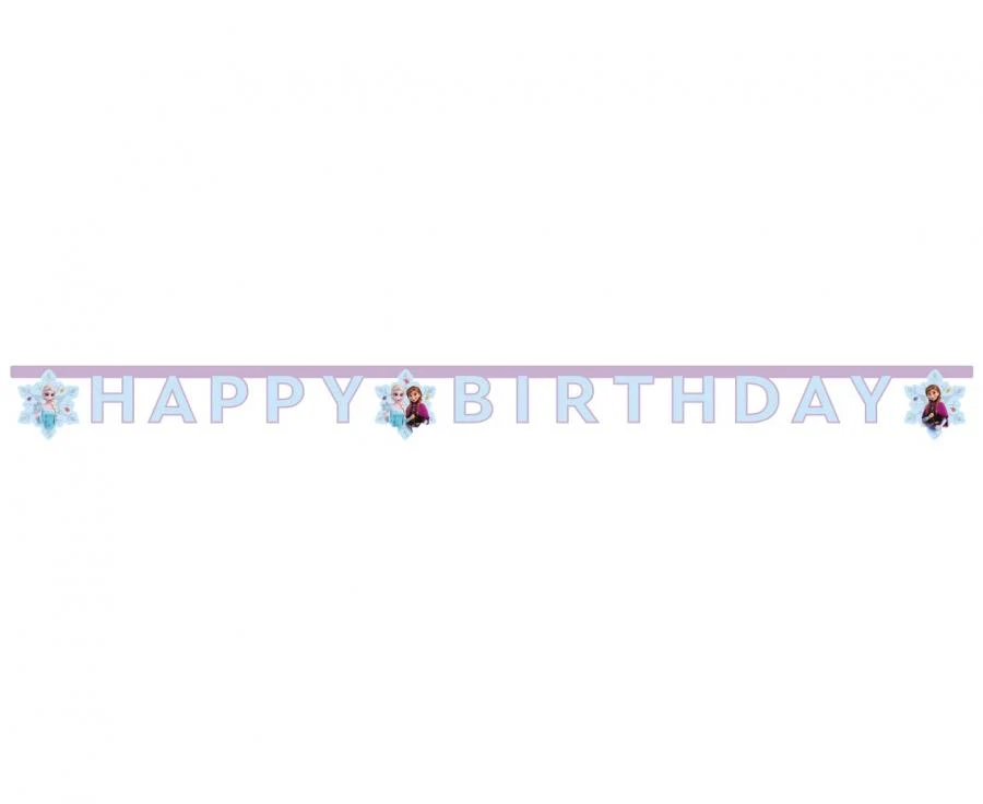 Frozen "Happy birthday" guirlande, 2 m.