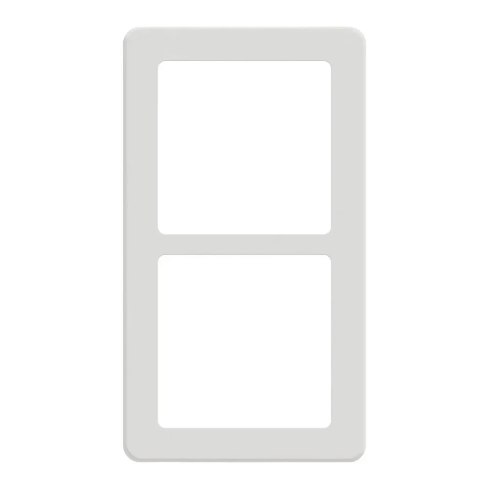 LK FUGA Base 63 Designramme 2x1 Modul – Alabast