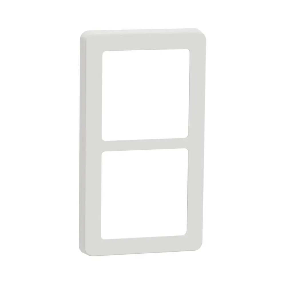 LK FUGA Base 63 Designramme 2x1 Modul – Alabast