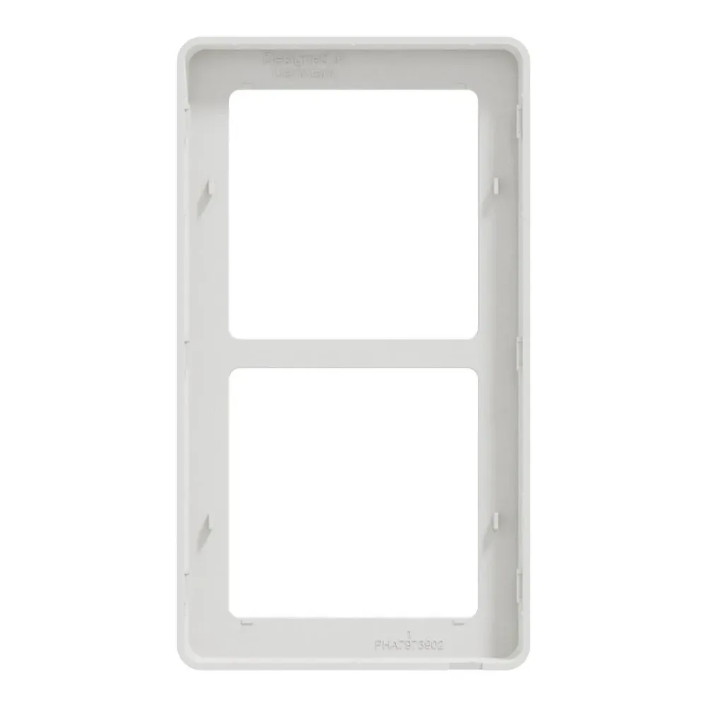 LK FUGA Base 63 Designramme 2x1 Modul – Alabast