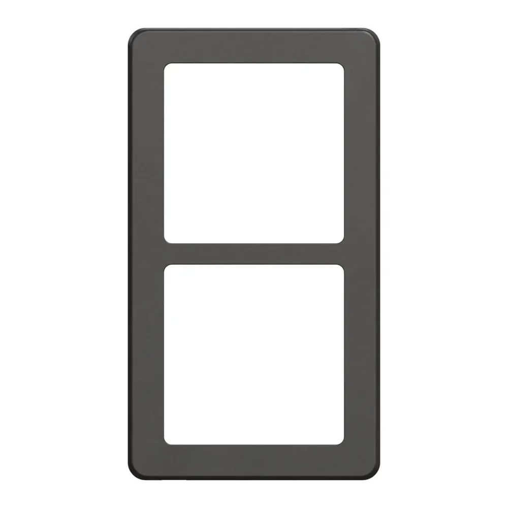 LK FUGA Base 63 Designramme 2x1 Modul – Koksgrå (Antracit)