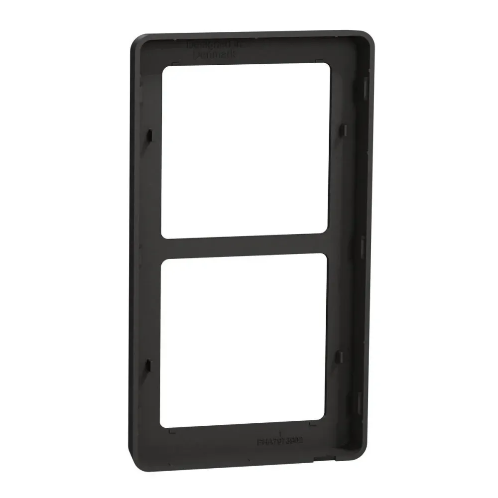LK FUGA Base 63 Designramme 2x1 Modul – Koksgrå (Antracit)