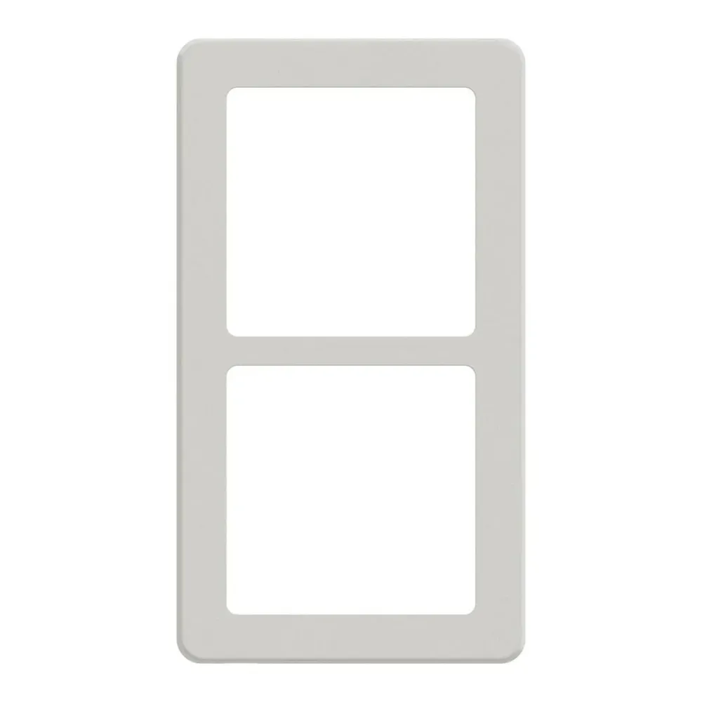 LK FUGA Base 63 Designramme 2x1 Modul – Lysegrå