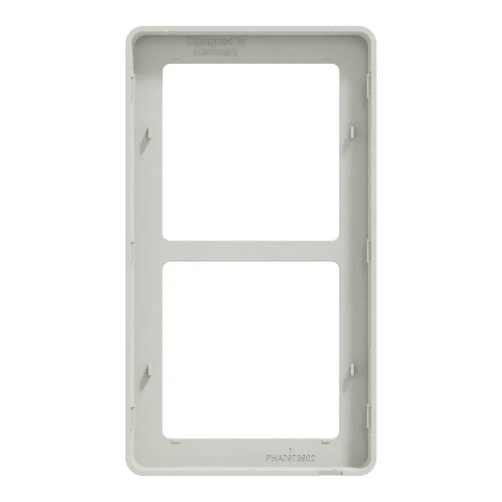 LK FUGA Base 63 Designramme 2x1 Modul – Lysegrå