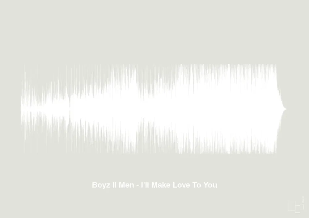 GPS Chartplotter plakat: boyz II men - i'll make love to you - painters white 60