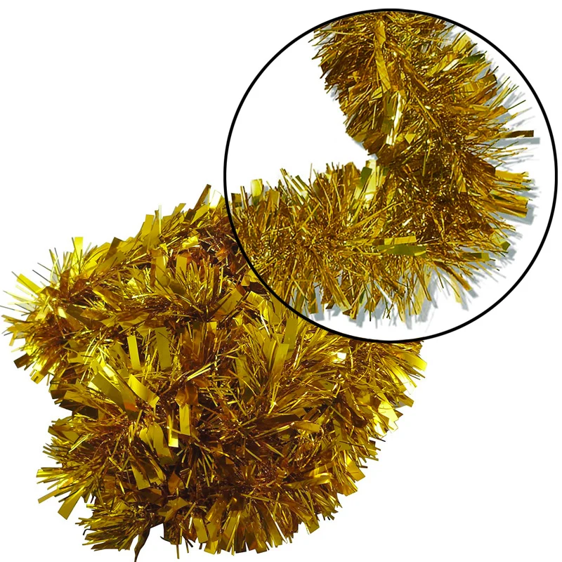 Guld Folie Guirlande 2 m.