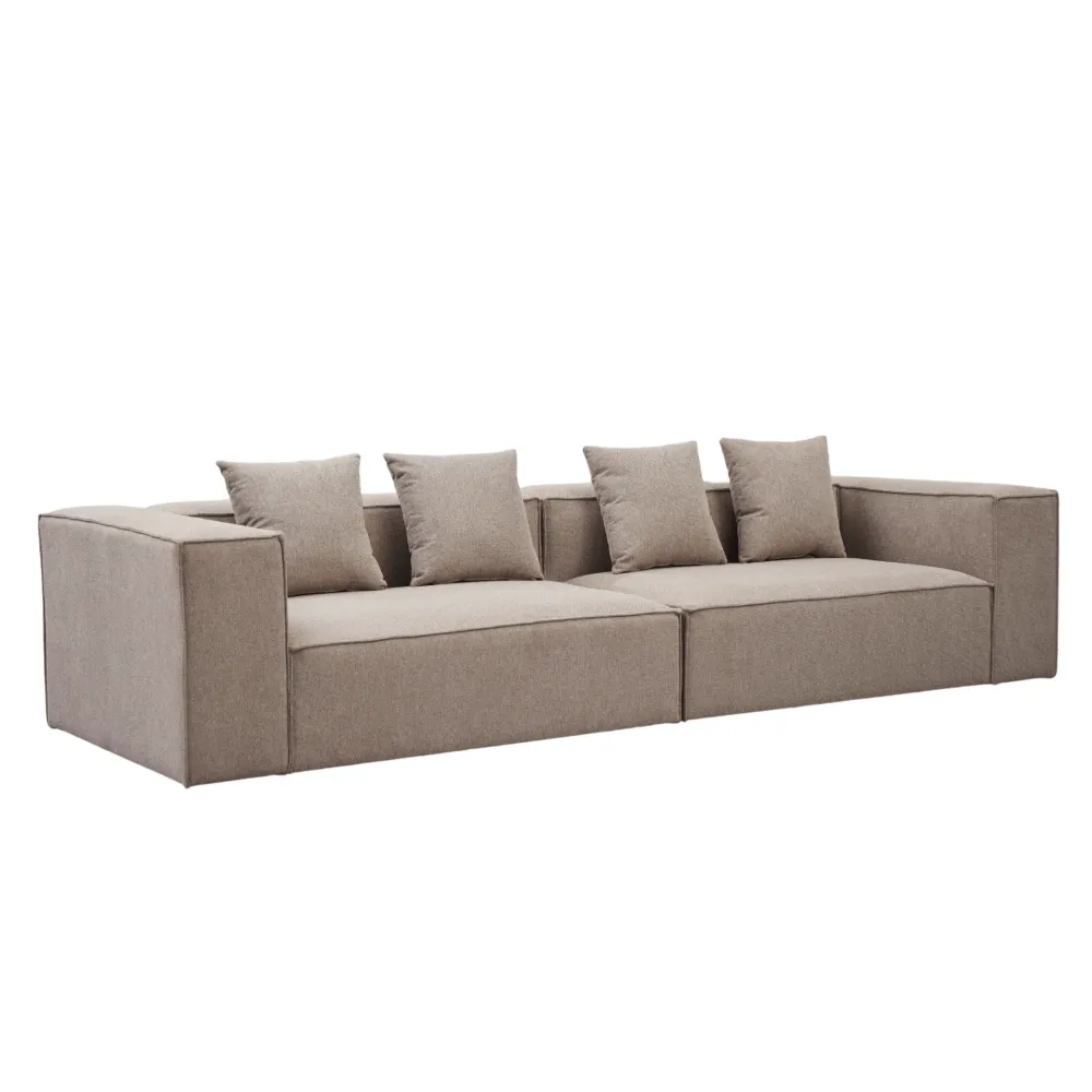 Hailey - Modulsofa i sand med 2 moduler L: 294 X D: 100 X H: 65 cm