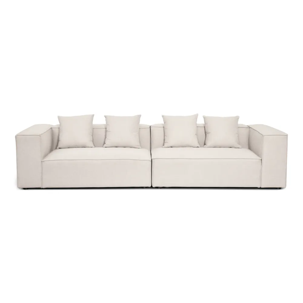 Hailey - Modulsofa I Taupe Med 2 Moduler L: 294 X D: 100 X H: 65 cm
