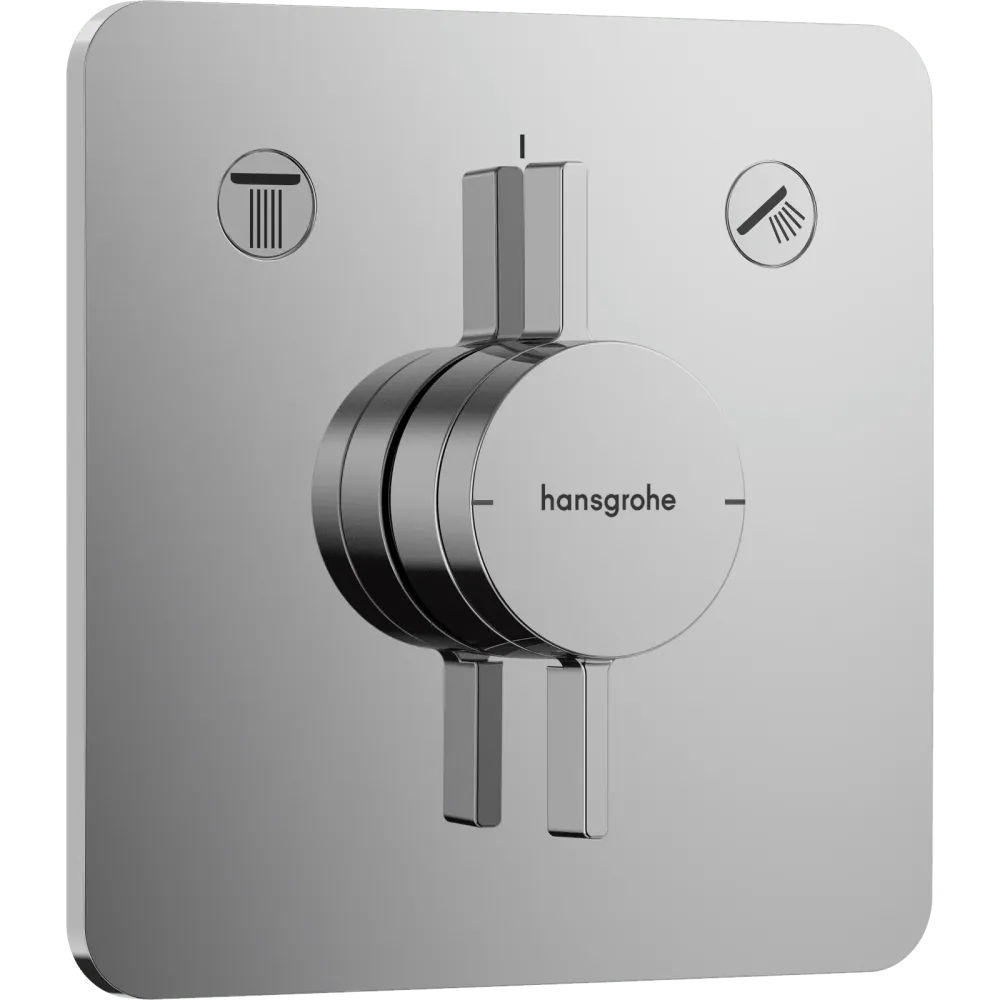 Hansgrohe DuoTurn Q Armatur til indbygning 2 udtag – krom