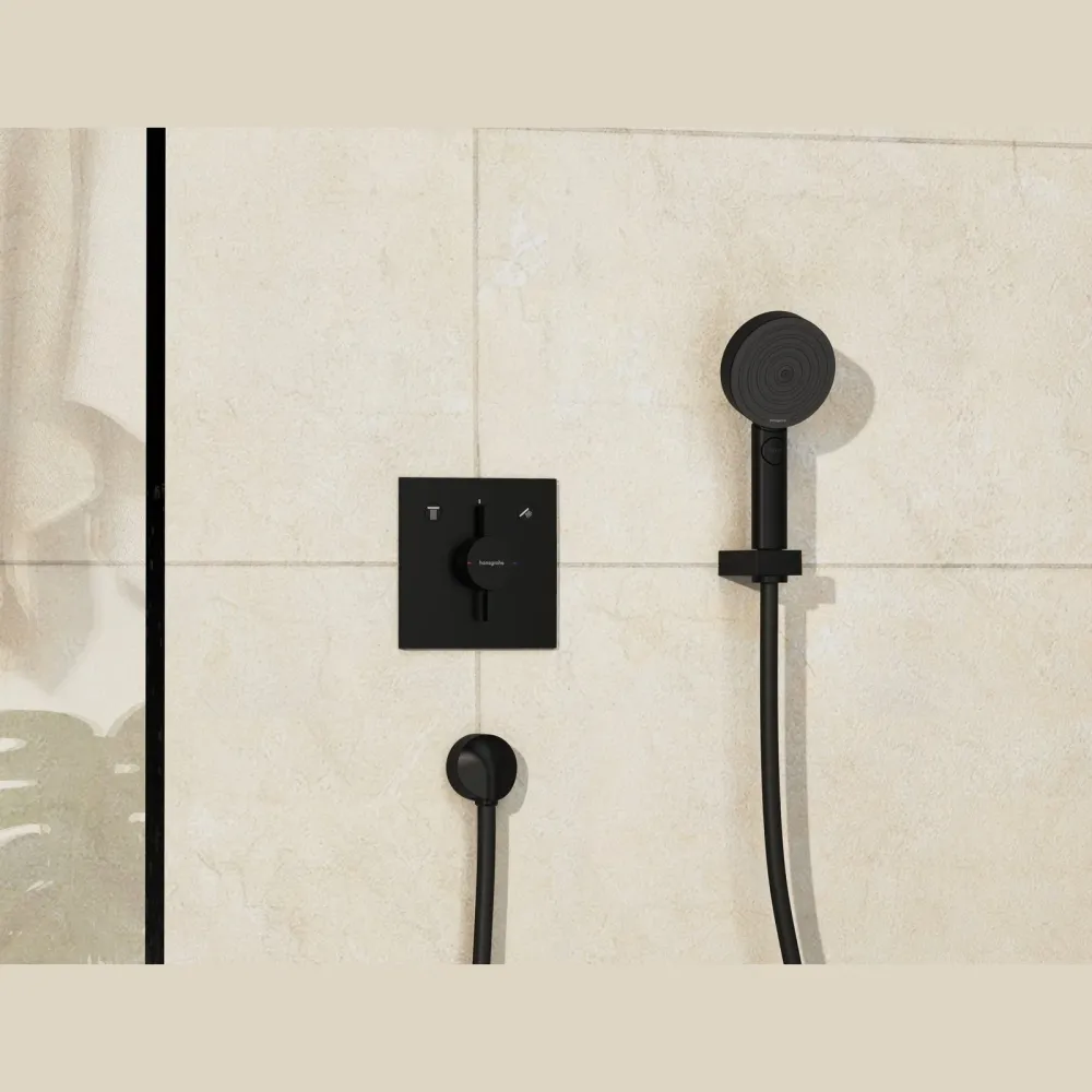 Hansgrohe DuoTurn E Armatur til indbygning 2 udtag – mat onyx