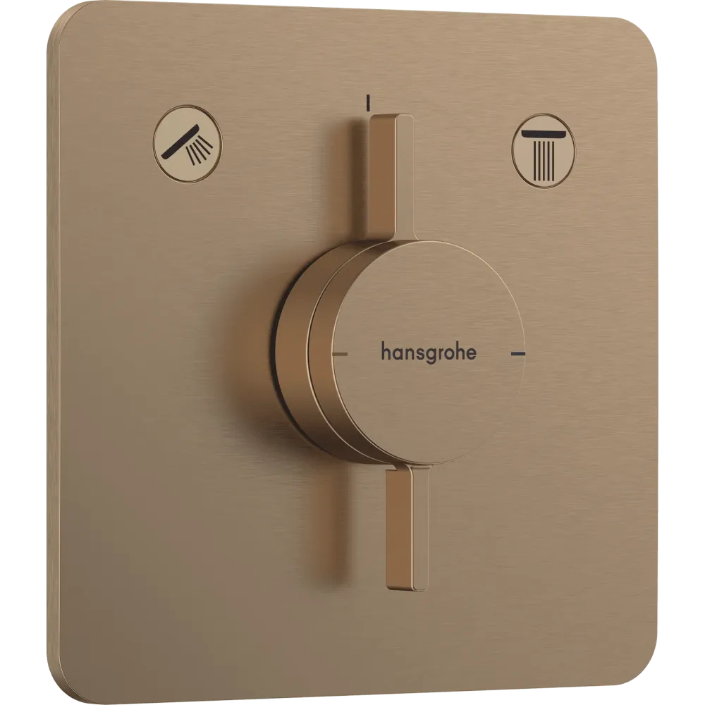 Hansgrohe DuoTurn Q Armatur til indbygning 2 udtag – børstet rustic gold