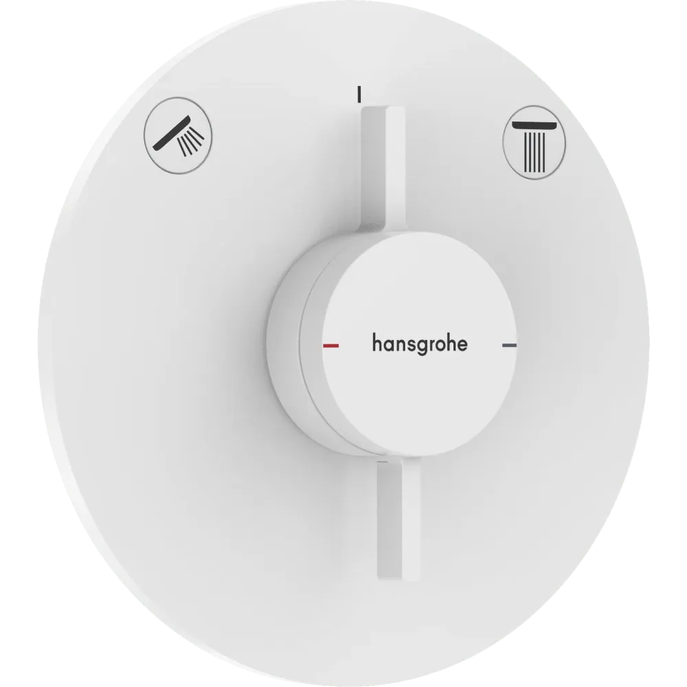 Hansgrohe DuoTurn S Armatur til indbygning 2 udtag – mat alabast