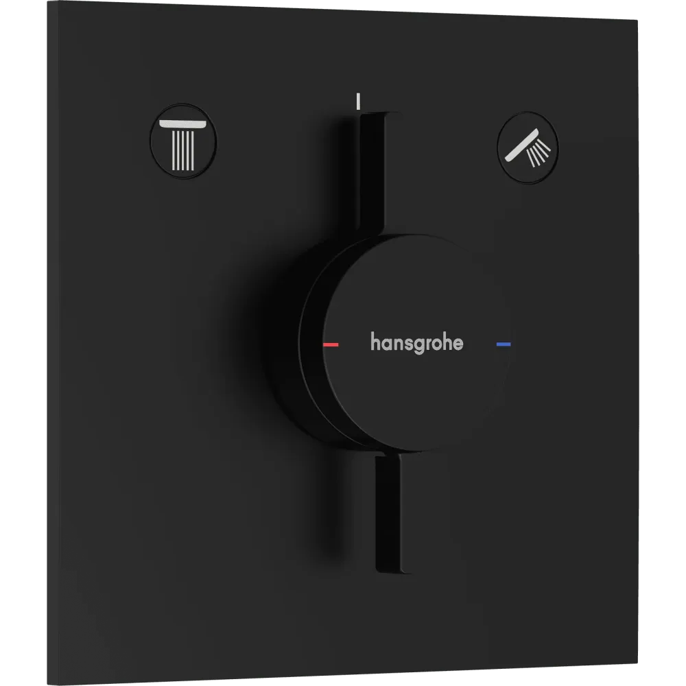 Hansgrohe DuoTurn E Armatur til indbygning 2 udtag – mat onyx