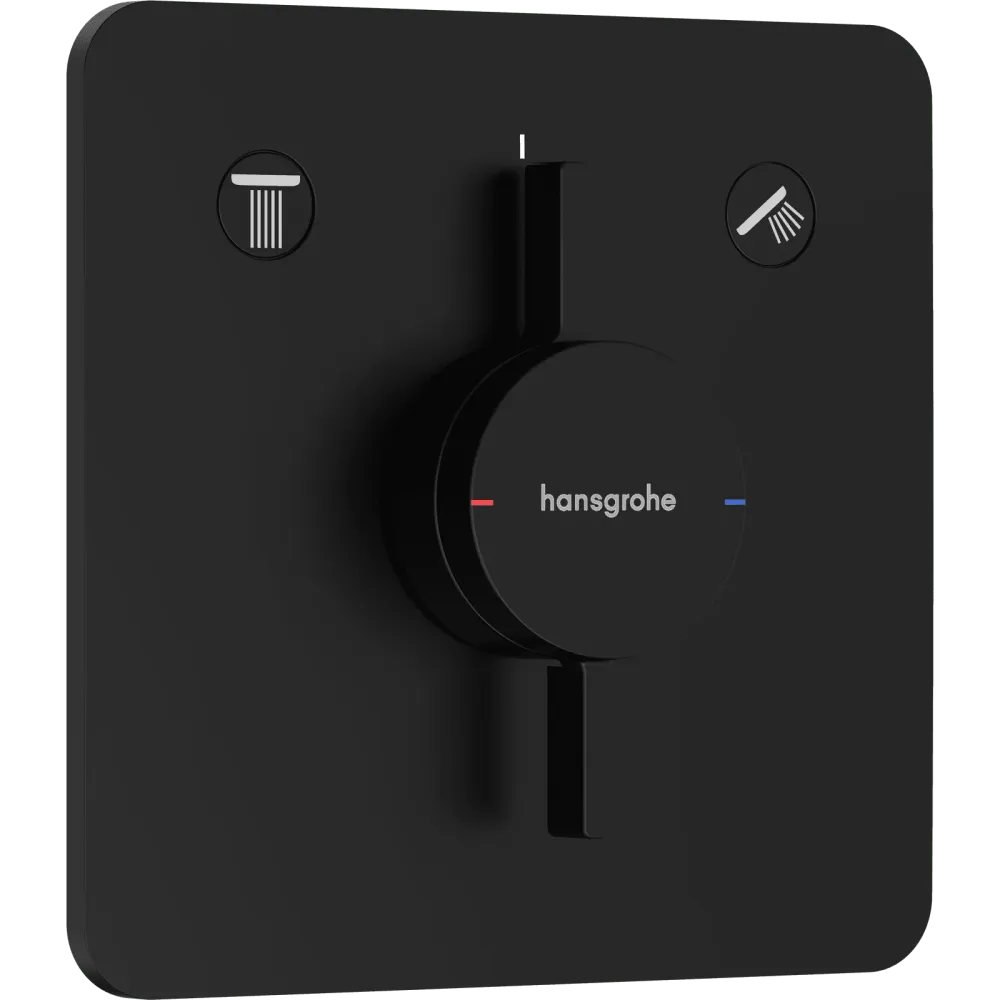 Hansgrohe DuoTurn Q Armatur til indbygning 2 udtag – mat ebony