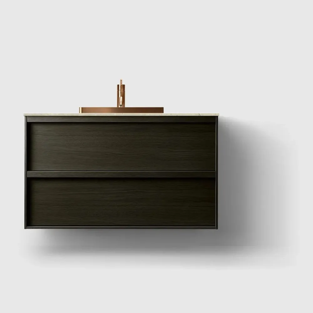HAVEN H2/100 - Charcoal Wood med stenbordplade Black