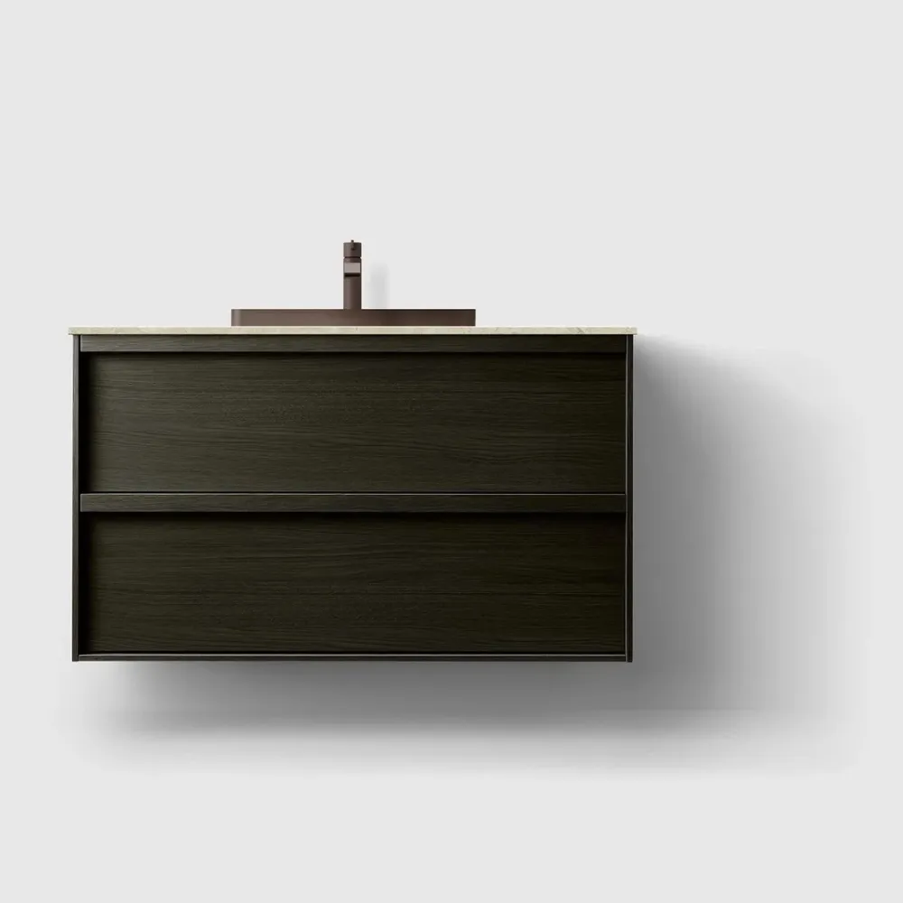 HAVEN H2/100 - Charcoal Wood med stenbordplade Black