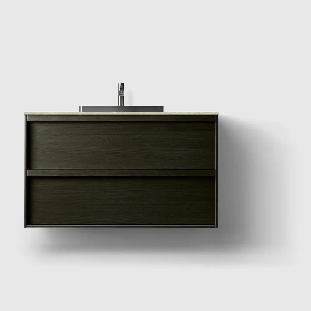 HAVEN H2/100 - Charcoal Wood med stenbordplade Black