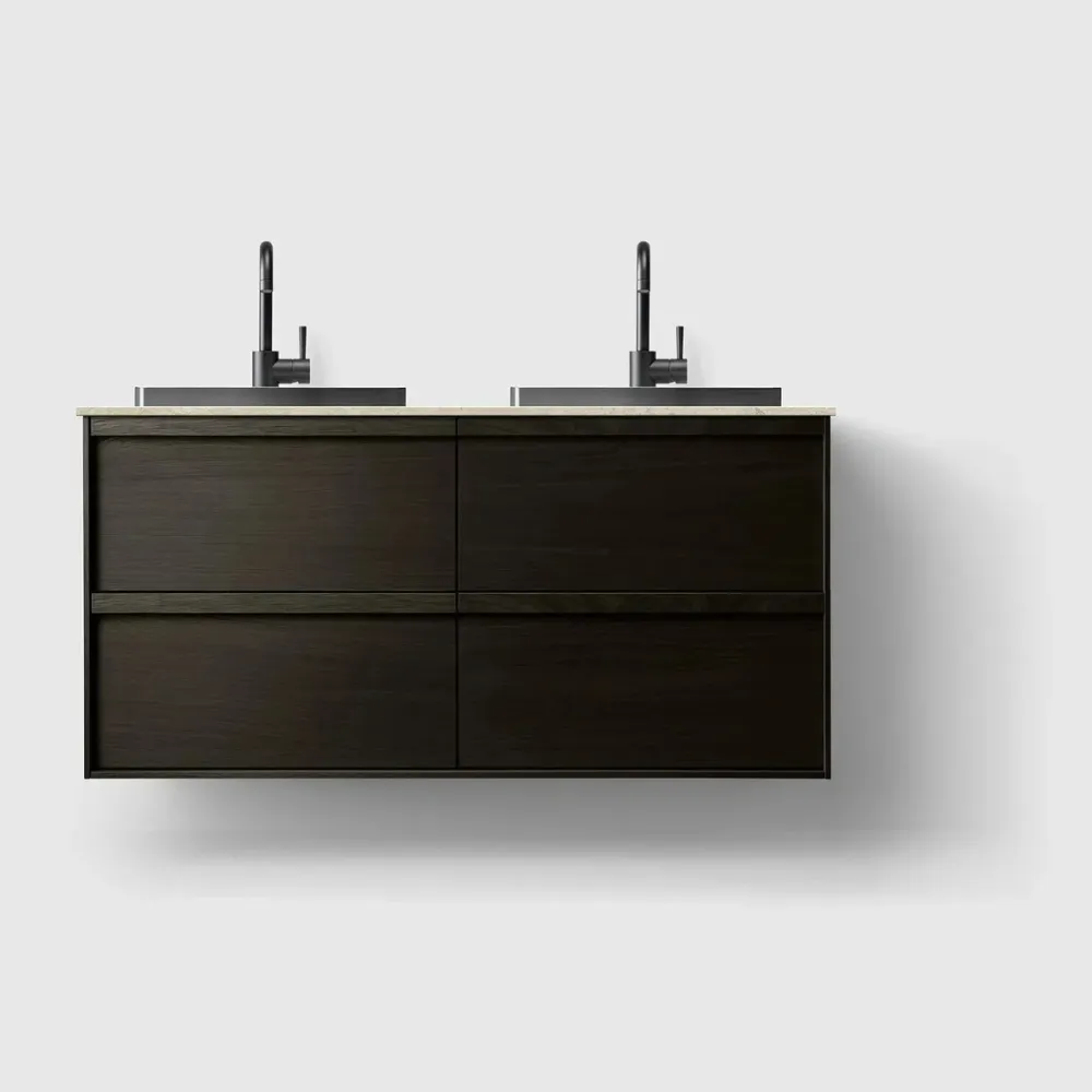 HAVEN H2/120 - Onyx Wood med stenbordplade Black