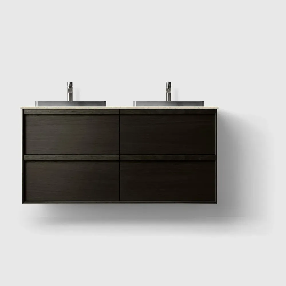 HAVEN H2/120 - Onyx Wood med stenbordplade Black