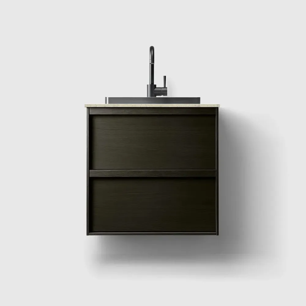HAVEN H2/60 - Shadowy Wood med stenbordplade Black
