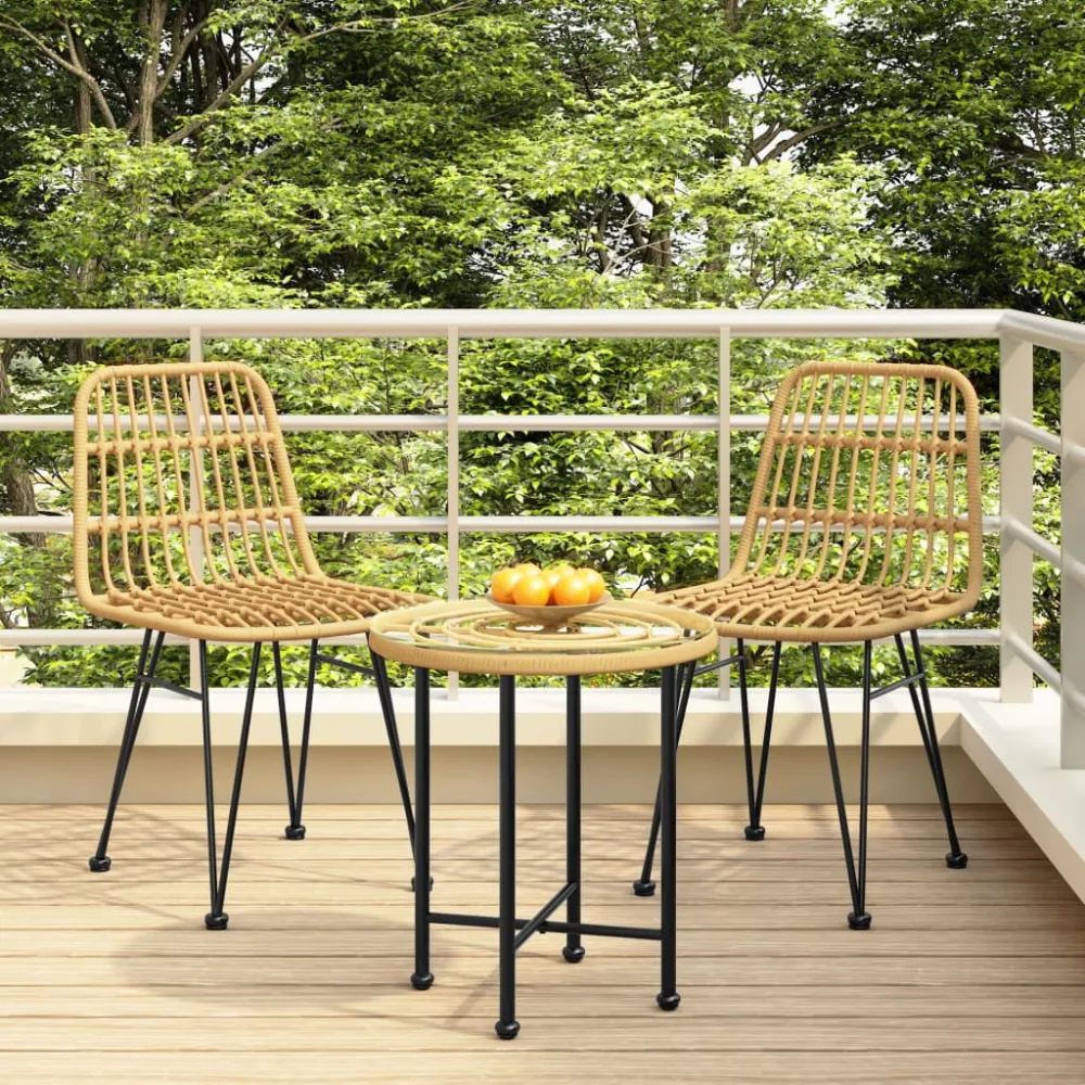 havestole 2 stk. 48x62x84 cm polyrattan