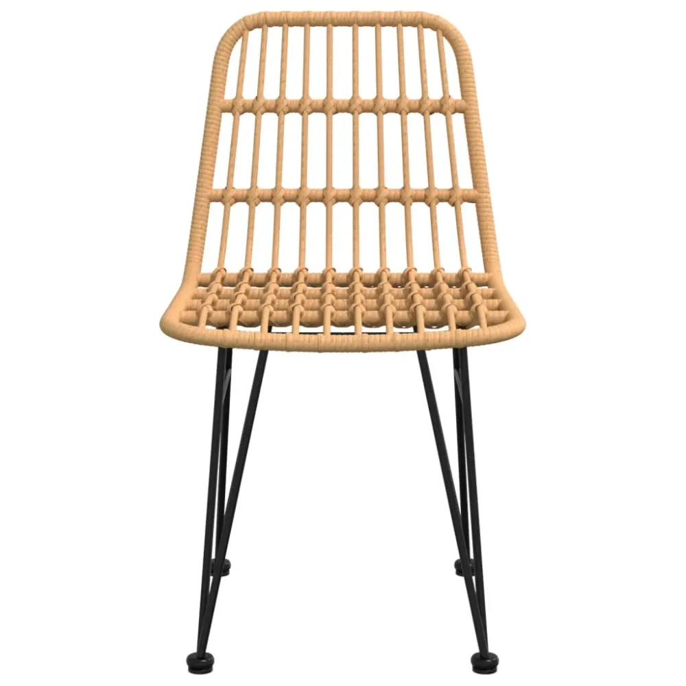 havestole 2 stk. 48x62x84 cm polyrattan
