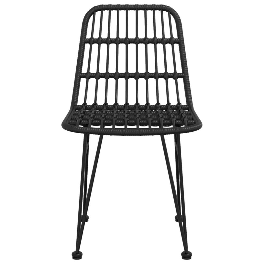 havestole 2 stk. 48x62x84 cm polyrattan charcoal