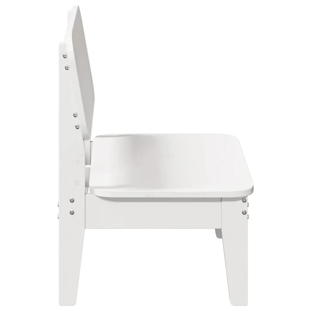 havestole 2 stk. 60x52,5x72 cm massivt fyrretræ alabast