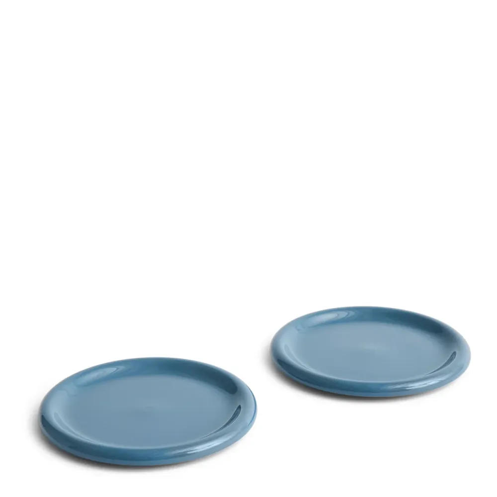 HAY Barro Plate - 24cm. - Deep Blue - Set 2 stk.