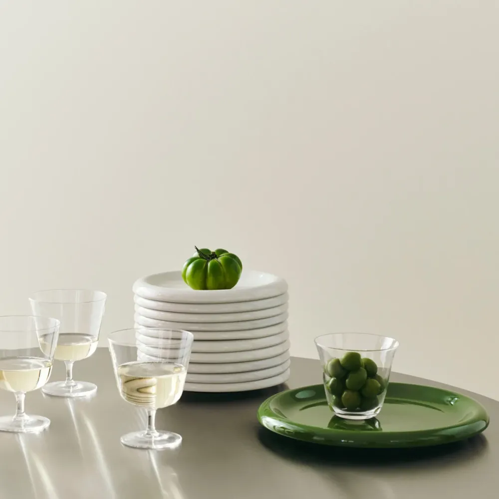 HAY Barro Plate - 24cm. - Sage - Set 2 stk.