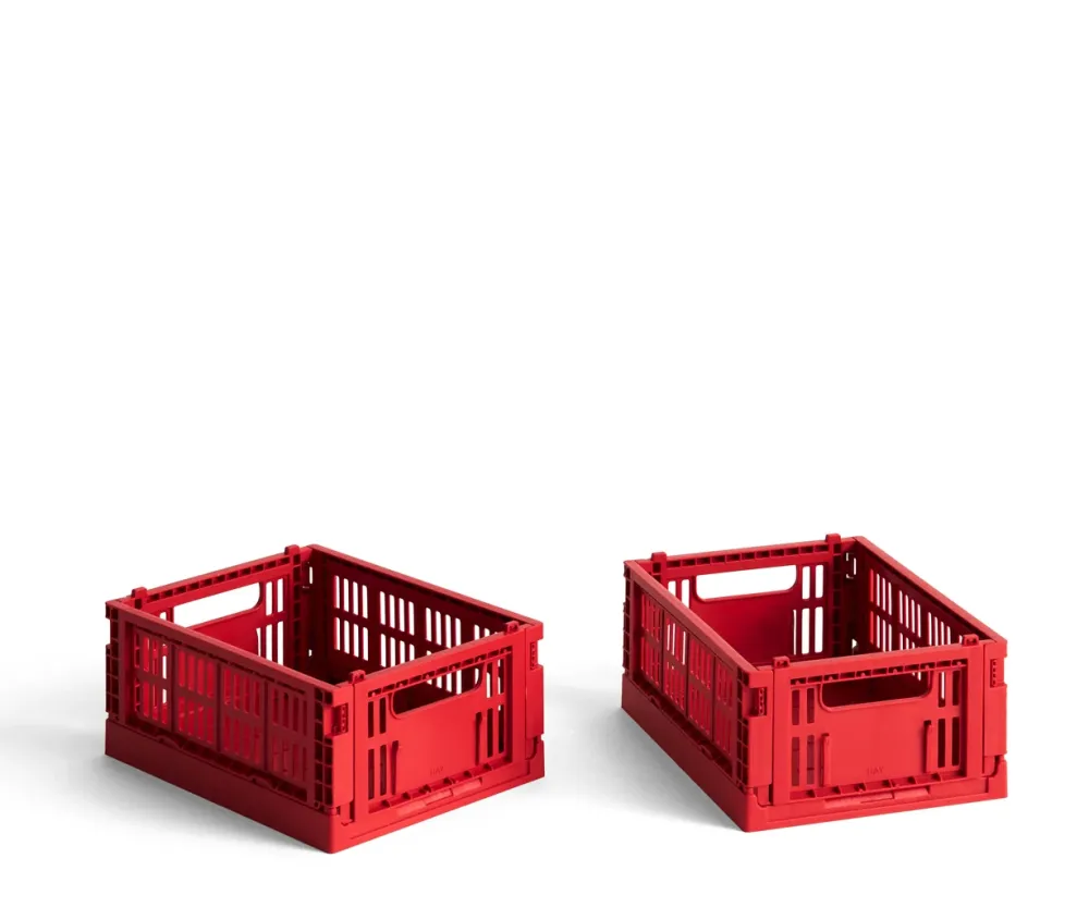 HAY Colour Crate - portable - set 2 - Red