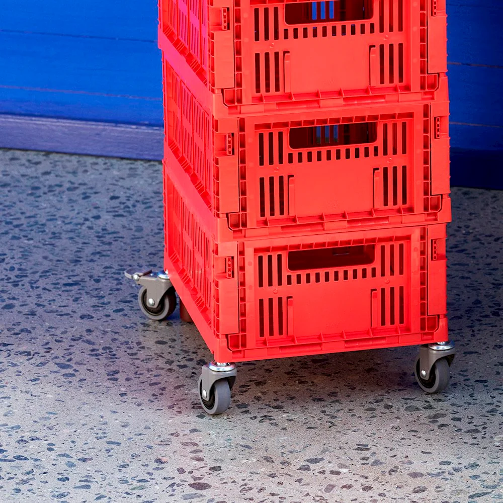Hjul til Hay color crate kasser - 2 str Large