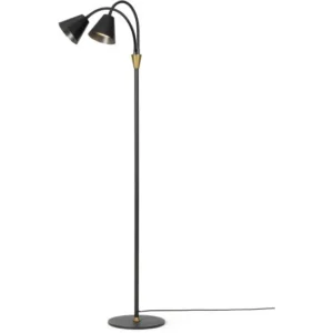 HYGGE GULVLAMPE 2 ARME GRADIT MIDNIGHT GU10