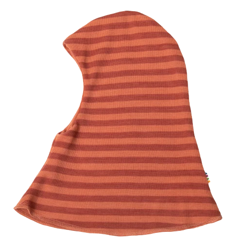 Joha Balaclava i uld - Vendbar - 2 lags - Rust 37