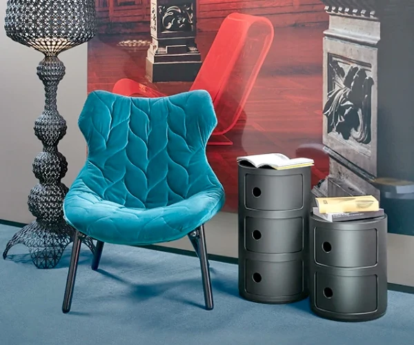 Kartell Componibili Mat Recycled 2 Rum - Onyx