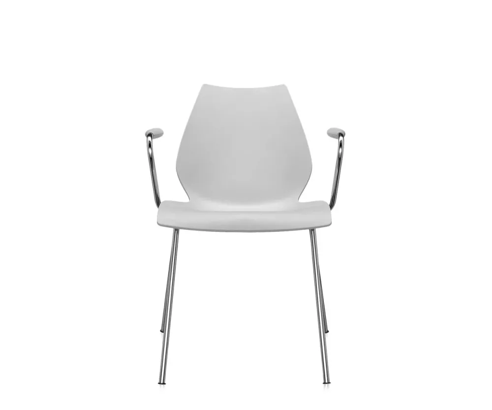 Kartell Maui Stol - Med Armlæn - 2 stk. White