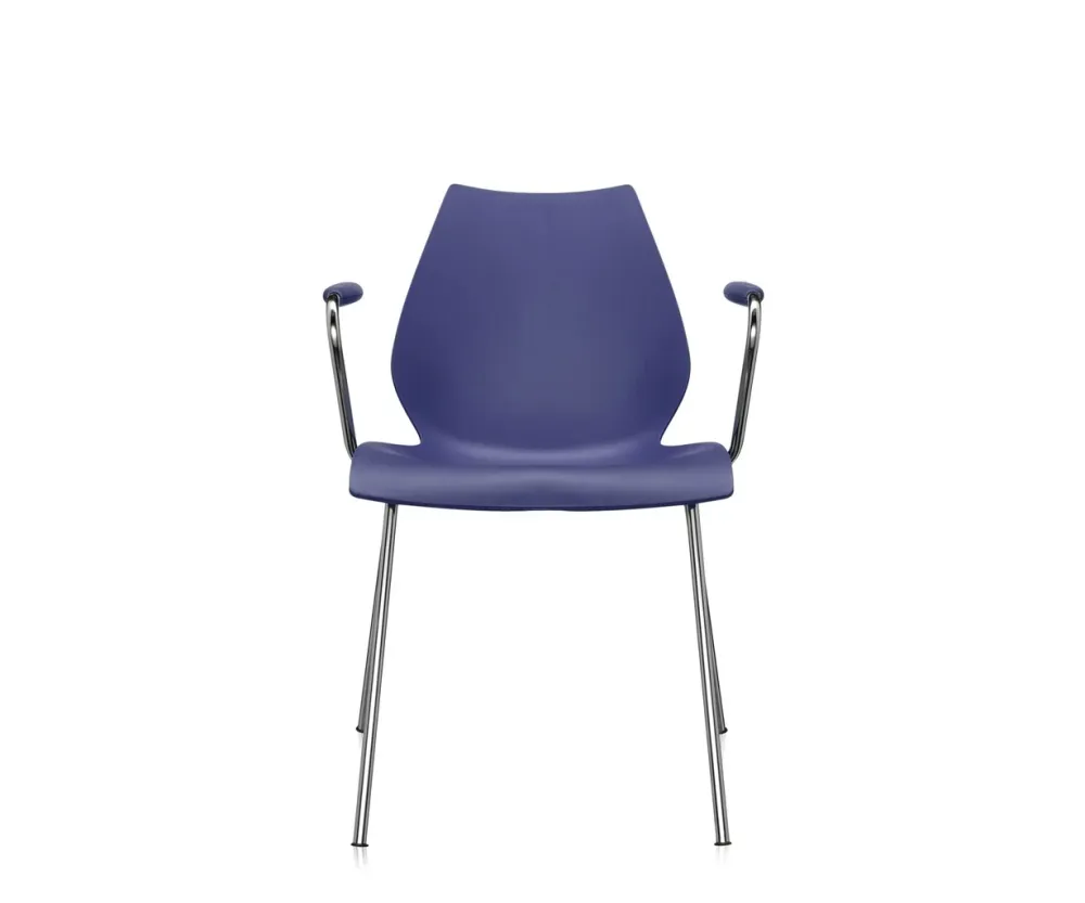 Kartell Maui Stol - Med Armlæn - 2 stk. White