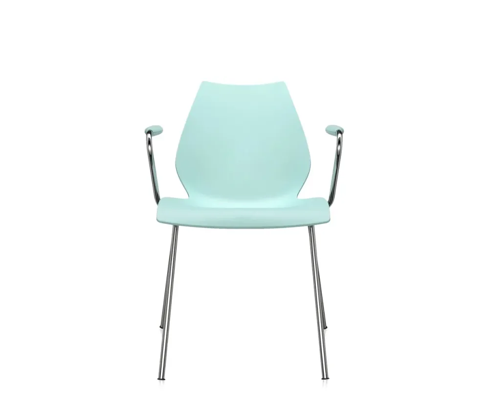 Kartell Maui Stol - Med Armlæn - 2 stk. White
